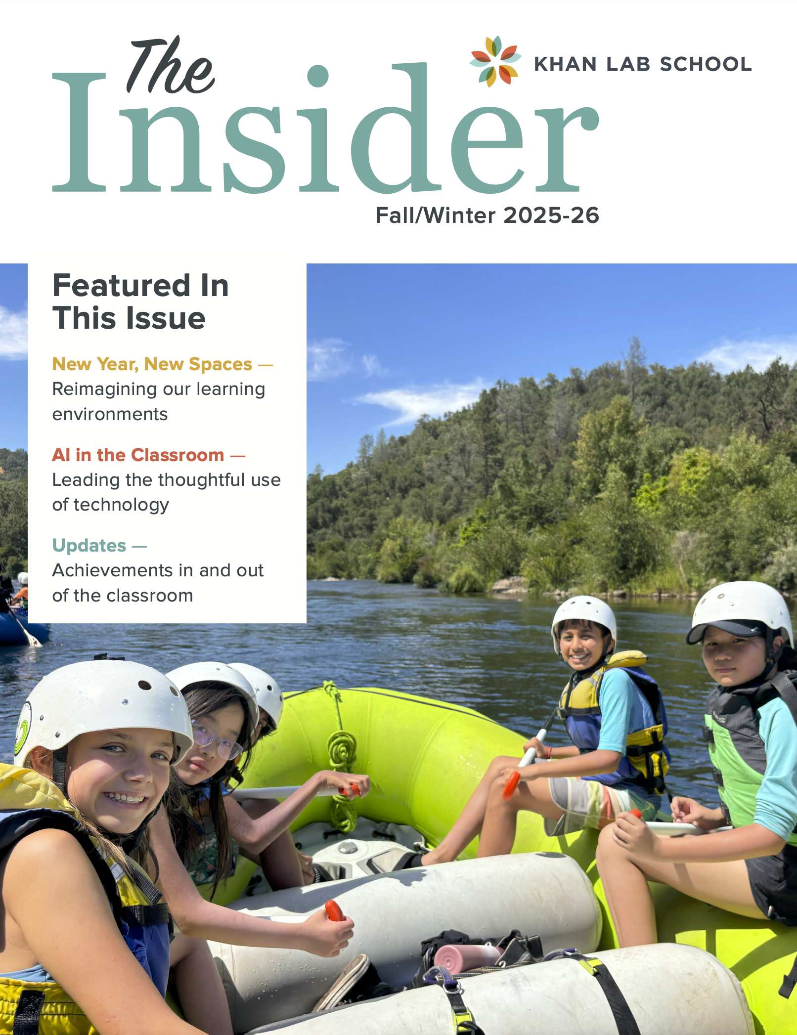 The Insider - Khan Lab School Newsletter