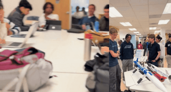 KLS seniors working during Capstone