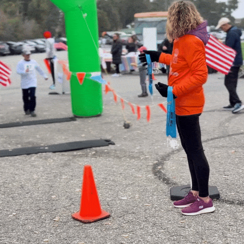 KLS Fun Run community running together